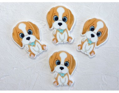 Кабошон-вырубка "Щенок" 2,5*3,5 см - 1 шт