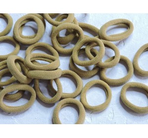 Резинка бесшовная для волос 3 см, цв. коричневый - 1 шт.