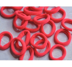 Резинка бесшовная для волос 3 см, цв. ярко-розовый - 1 шт.