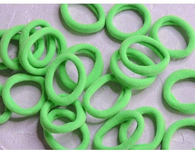 Резинка бесшовная для волос 3 см, цв. светло-зеленый - 1 шт.