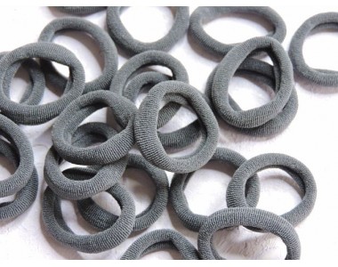 Резинка бесшовная для волос 3 см, цв. серый - 1 шт.