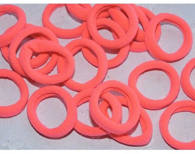 Резинка бесшовная для волос 3 см, цв. розовый - 1 шт.