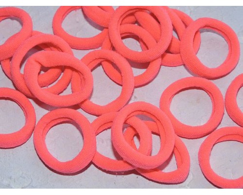 Резинка бесшовная для волос 3 см, цв. розовый - 1 шт.