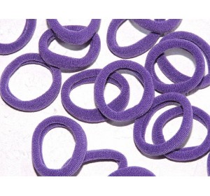 Резинка бесшовная для волос 3 см, цв. темно-фиолетовый - 1 шт.