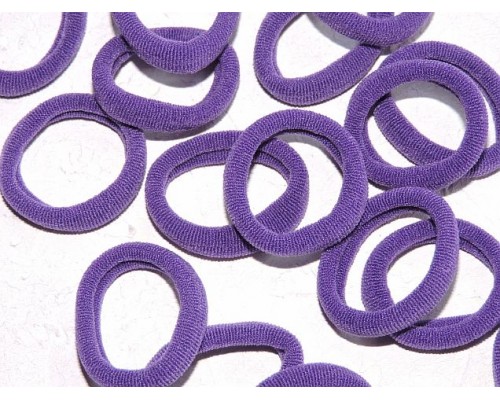 Резинка бесшовная для волос 3 см, цв. темно-фиолетовый - 1 шт.