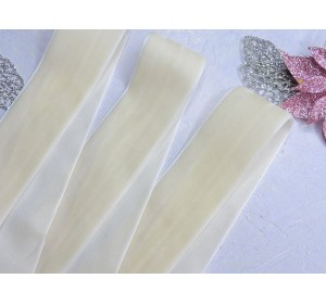 Лента бархатная 40 мм, цв. айвори - 1 м.