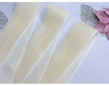 Лента бархатная 40 мм, цв. айвори - 1 м.