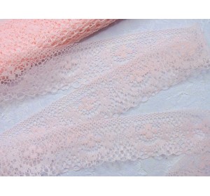 Кружево 3,7см, цв. нежно-розовый - 1 м.