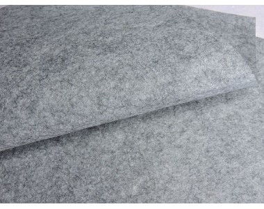 Фетр жесткий 1 мм, цв. серый - 1 лист.