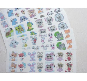 Набор термонаклеек "Зверята №16" - 1 набор.