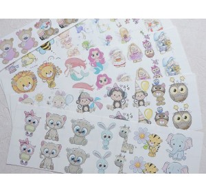 Набор термонаклеек "Ассорти №12" - 1 набор.