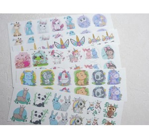 Набор термонаклеек "Зверята №15" - 1 набор.