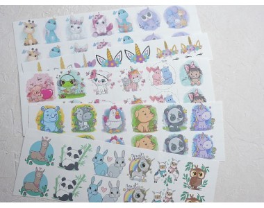 Набор термонаклеек "Зверята №15" - 1 набор.