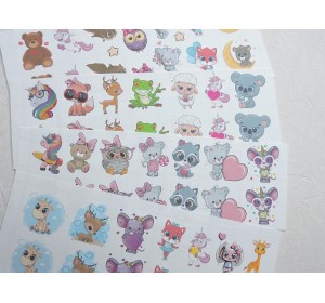 Набор термонаклеек "Зверята №18" - 1 набор.