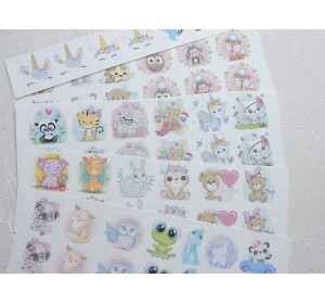 Набор термонаклеек "Зверята №14" - 1 набор.