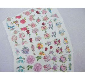 Набор термонаклеек "Цветы №26"- 1 набор.