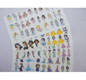 Набор термонаклеек "Принцессы и феи № 21"- 1 набор.