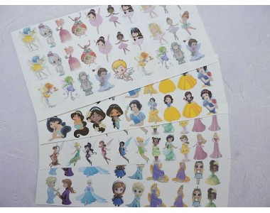 Набор термонаклеек "Принцессы и феи № 21"- 1 набор.