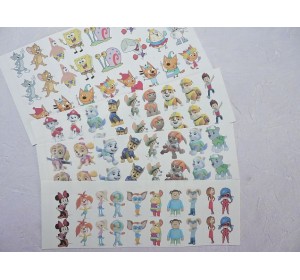 Набор термонаклеек "Мультики № 8"- 1 набор.