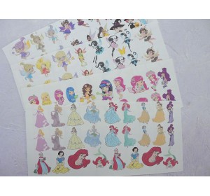 Набор термонаклеек "Принцессы и феи № 2 "- 1 набор.