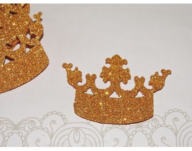Заготовка "Корона 9"  6*4 см, цв.  золото - 1шт.