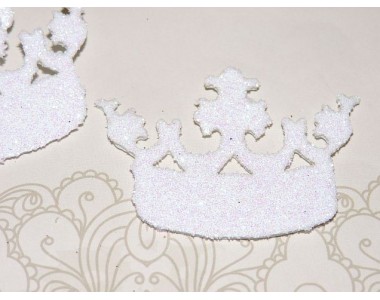 Заготовка "Корона 9"  6*4 см, цв.  белый - 1шт.