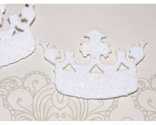 Заготовка "Корона 9"  6*4 см, цв.  белый - 1шт.