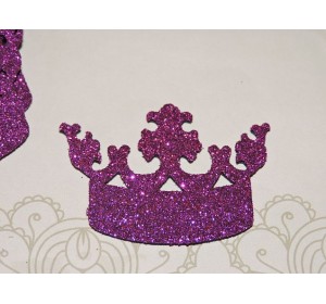 Заготовка "Корона 9"  6*4 см, цв.  фиолетовый - 1шт.