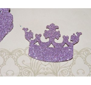 Заготовка "Корона 9"  6*4 см, цв.  сиреневый - 1шт.