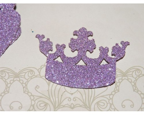 Заготовка "Корона 9"  6*4 см, цв.  сиреневый - 1шт.