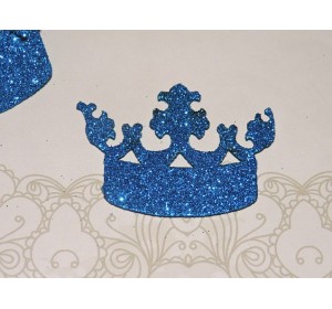 Заготовка "Корона 9"  6*4 см, цв.  синий - 1шт.