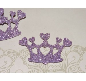 Заготовка "Корона 8" 5*3 см, цв.  сиреневый - 1шт.