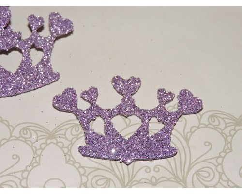 Заготовка "Корона 8" 5*3 см, цв.  сиреневый - 1шт.