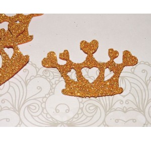 Заготовка "Корона 8" 5*3 см, цв. золото - 1шт.