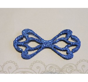 Заготовка "Сердцевина для банта 6"  6*2,8 см, цв.  синий - 1шт.