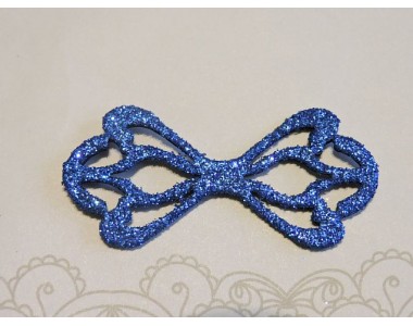 Заготовка "Сердцевина для банта 6"  6*2,8 см, цв.  синий - 1шт.