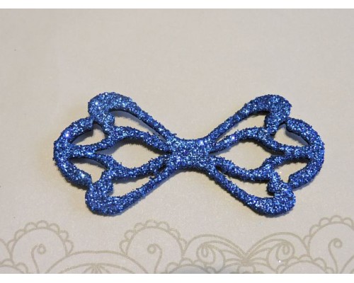 Заготовка "Сердцевина для банта 6"  6*2,8 см, цв.  синий - 1шт.