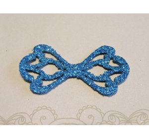Заготовка "Сердцевина для банта 6"  6*2,8 см, цв.  бирюзовый - 1шт.