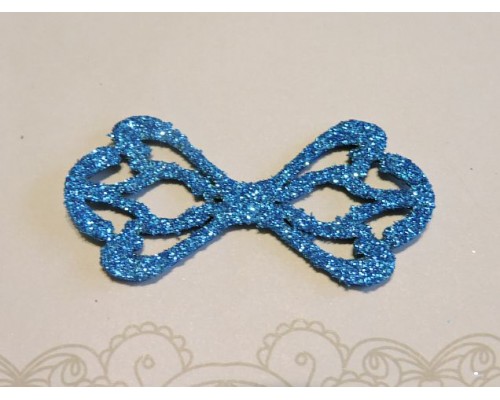Заготовка "Сердцевина для банта 6"  6*2,8 см, цв.  бирюзовый - 1шт.