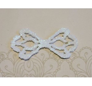 Заготовка "Сердцевина для банта 6"  6*2,8 см, цв.  белый - 1шт.