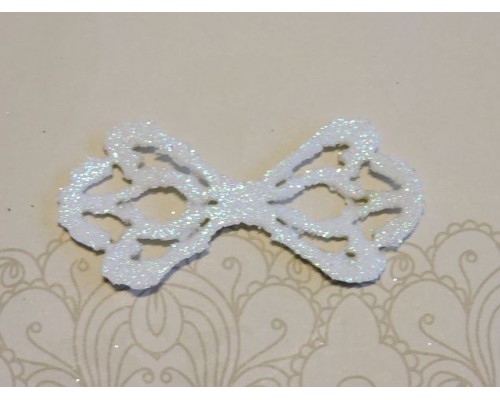 Заготовка "Сердцевина для банта 6"  6*2,8 см, цв.  белый - 1шт.