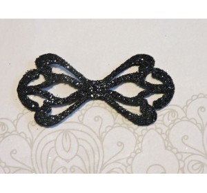 Заготовка "Сердцевина для банта 6"  6*2,8 см, цв.  черный - 1шт.