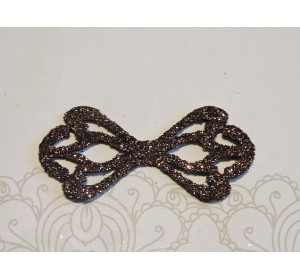 Заготовка "Сердцевина для банта 6"  6*2,8 см, цв.  шоколадный  - 1шт.