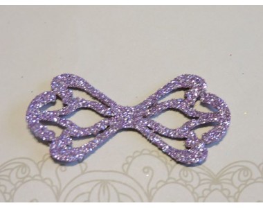 Заготовка "Сердцевина для банта 6"  6*2,8 см, цв.  сиреневый - 1шт.