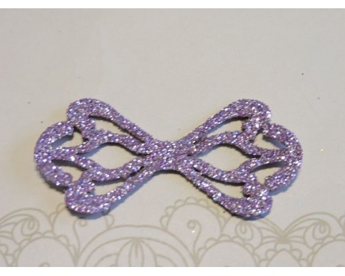 Заготовка "Сердцевина для банта 6"  6*2,8 см, цв.  сиреневый - 1шт.