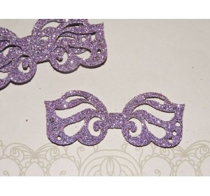 Заготовка "Сердцевина для банта 2" 6*2,5 см, цв.  сиреневый - 1шт.