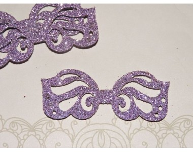 Заготовка "Сердцевина для банта 2" 6*2,5 см, цв.  сиреневый - 1шт.