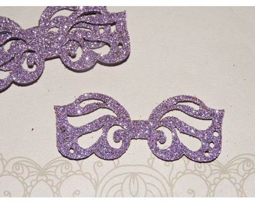 Заготовка "Сердцевина для банта 2" 6*2,5 см, цв.  сиреневый - 1шт.