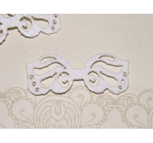 Заготовка "Сердцевина для банта 2" 6*2,5 см, цв.  белый - 1шт.