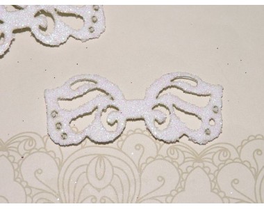 Заготовка "Сердцевина для банта 2" 6*2,5 см, цв.  белый - 1шт.